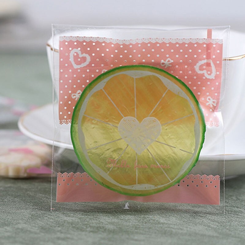 100 bucăți pungi de plastic transparente pentru ambalare legături pentru pungi pentru bomboane, biscuiți, pentru ambalaj de Crăciun, nuntă, petrecere de naștere, saci cadou