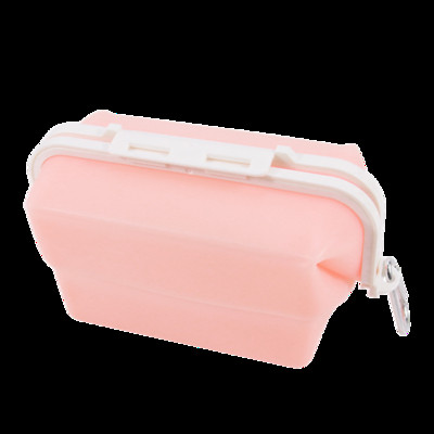 Πτυσσόμενη τσάντα αποθήκευσης τροφίμων σιλικόνης Επαναχρησιμοποιήσιμα στεγανά δοχεία λαχανικών φρούτων Θέρμανση μεσημεριανού γεύματος σε φούρνο μικροκυμάτων