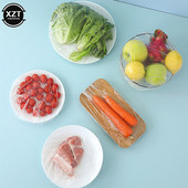 100 vnt./stal. Vienkartinis maisto dangtelis plastikinis įvynioklis Elastingi maisto dangteliai vaisių dubenims Puodeliai Dangteliai Sandėliavimas Virtuvė Šviežiai laikomas taupymo maišelis