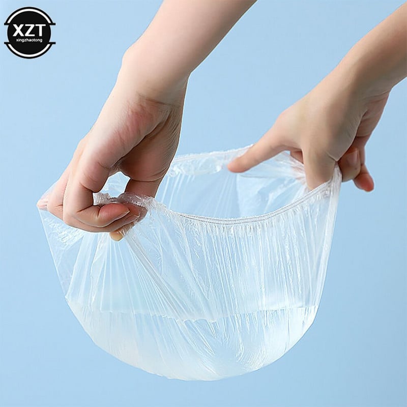 100 vnt./stal. Vienkartinis maisto dangtelis plastikinis įvynioklis Elastingi maisto dangteliai vaisių dubenims Puodeliai Dangteliai Sandėliavimas Virtuvė Šviežiai laikomas taupymo maišelis