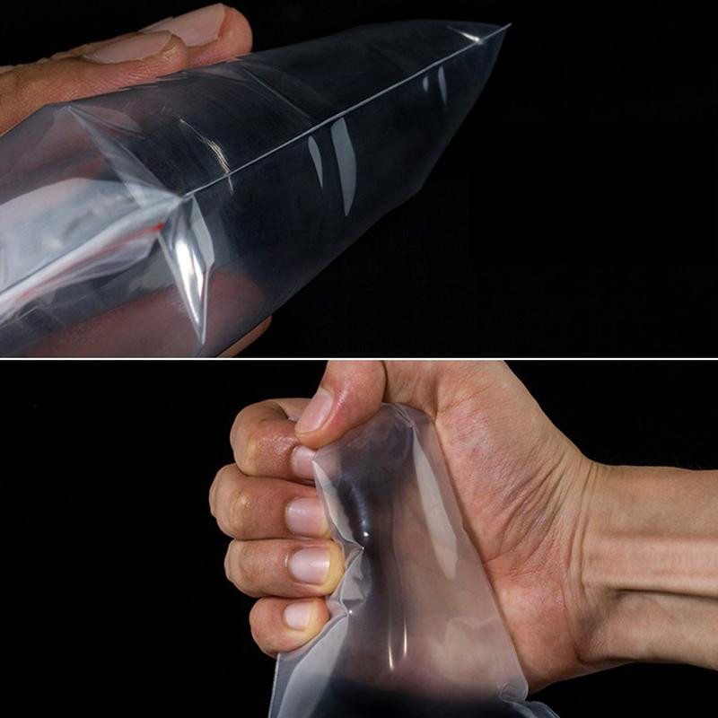 100 tk. Taassuletavad tõmblukuga kotid Isesulgatavad läbipaistvad plastmassist kott Toidu säilituspakendite pakend Taassuletav vaakumkott