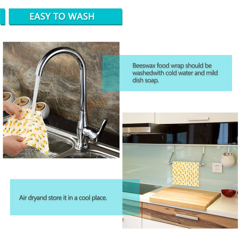 Bičių vaško maisto įvynioklis, daugkartinis ekologiškas maisto dangtelis, tvarus ruonių medžio derva, augalų aliejus, laikymo užkandžių įvynioklis