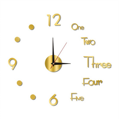 3D falióra Világító keret nélküli faliórák Barkácsolás digitális óra fali matricák Csendes óra otthoni nappaliba Irodai fali dekoráció