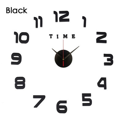 3D falióra tükör fali matricák Kreatív barkács faliórák Levehető művészeti matrica lakberendezési nappali kvarc tű forró