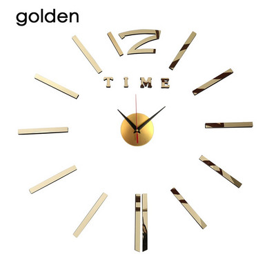 3D falióra tükör fali matricák Kreatív barkács faliórák Levehető művészeti matrica lakberendezési nappali kvarc tű forró