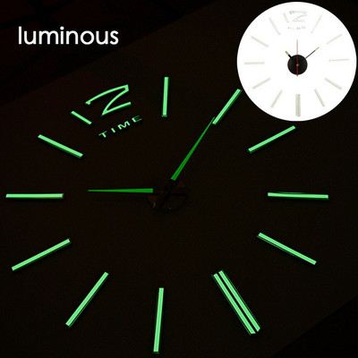 3D falióra tükör fali matricák Kreatív barkács faliórák Levehető művészeti matrica lakberendezési nappali kvarc tű forró