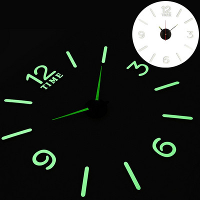 3D falióra tükör fali matricák Kreatív barkács faliórák Levehető művészeti matrica lakberendezési nappali kvarc tű forró