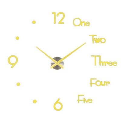 2022 Fashion 3D Dimensiune mare ceas de perete autocolant oglindă DIY scurt decor living ceas de perete camera de întâlnire Design modern Silențios acrilic