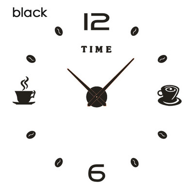 3D világító falióra tükör fali matricák Kreatív barkács órák Levehető művészeti matrica lakberendezési nappali kvarc tű forró