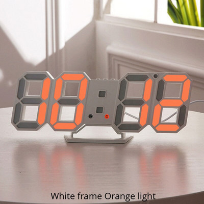 Ceas de perete cu LED 3D Design modern Ceas de masă digital cu alarmă Lumină de noapte Saat reloj de pared Ceas pentru decorarea camerei de zi acasă