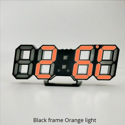 Ceas de perete cu LED 3D Design modern Ceas de masă digital cu alarmă Lumină de noapte Saat reloj de pared Ceas pentru decorarea camerei de zi acasă