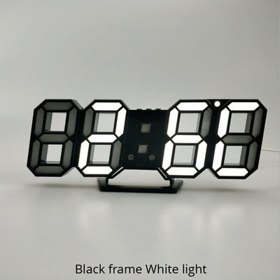 Ceas de perete cu LED 3D Design modern Ceas de masă digital cu alarmă Lumină de noapte Saat reloj de pared Ceas pentru decorarea camerei de zi acasă