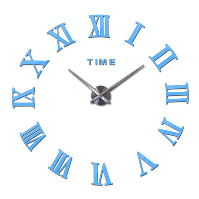 Diy Wall Cock Promotion Νέο ντεκόρ Μεγάλου ρωμαϊκού καθρέφτη μόδας Μοντέρνα ρολόγια χαλαζία Αυτοκόλλητο ρολόι σαλονιού