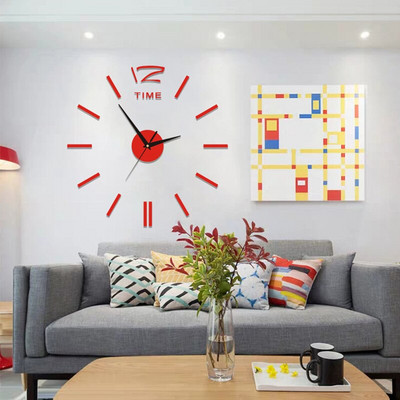 Šviečiantys „pasidaryk pats“ kvarciniai laikrodžiai, 3D arabiški skaitmenys, akrilo veidrodinis sieninis laikrodis lipdukas Mados namų dekoravimo svetainės lipdukas