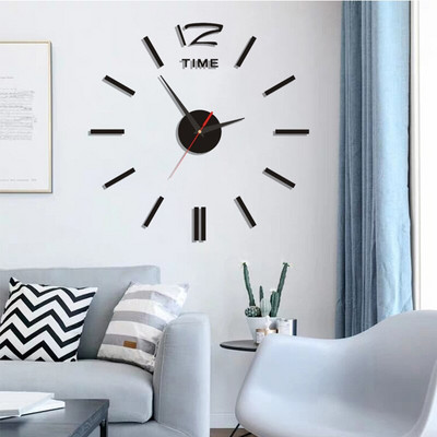 Šviečiantys „pasidaryk pats“ kvarciniai laikrodžiai, 3D arabiški skaitmenys, akrilo veidrodinis sieninis laikrodis lipdukas Mados namų dekoravimo svetainės lipdukas