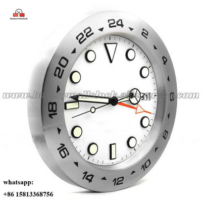Ceas de perete luminos Ceas de perete din metal artă mare Ceas de perete ieftin din oțel inoxidabil Calendar Ceas luminos