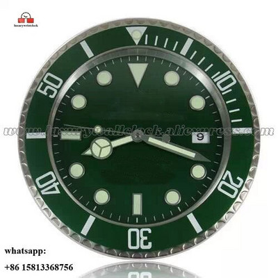 Ceas de perete luminos Ceas de perete din metal artă mare Ceas de perete ieftin din oțel inoxidabil Calendar Ceas luminos