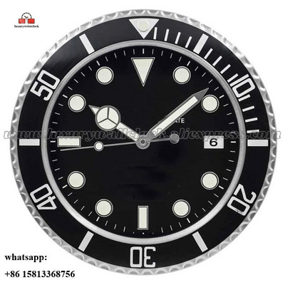 Ceas de perete luminos Ceas de perete din metal artă mare Ceas de perete ieftin din oțel inoxidabil Calendar Ceas luminos
