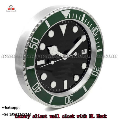 Ceas de perete luminos Ceas de perete din metal artă mare Ceas de perete ieftin din oțel inoxidabil Calendar Ceas luminos