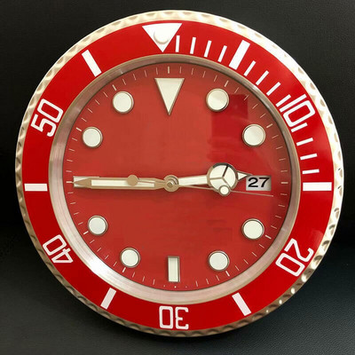 Ceas de perete luminos Ceas de perete din metal artă mare Ceas de perete ieftin din oțel inoxidabil Calendar Ceas luminos