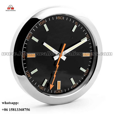 Ceas de perete luminos Ceas de perete din metal artă mare Ceas de perete ieftin din oțel inoxidabil Calendar Ceas luminos