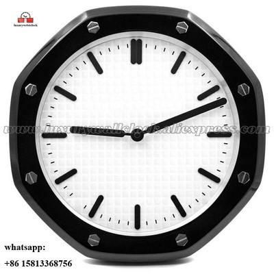 Ceas de perete luminos Ceas de perete din metal artă mare Ceas de perete ieftin din oțel inoxidabil Calendar Ceas luminos