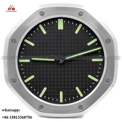 Ceas de perete luminos Ceas de perete din metal artă mare Ceas de perete ieftin din oțel inoxidabil Calendar Ceas luminos