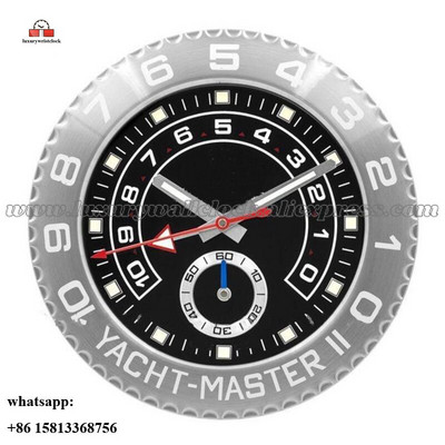 Ceas de perete luminos Ceas de perete din metal artă mare Ceas de perete ieftin din oțel inoxidabil Calendar Ceas luminos