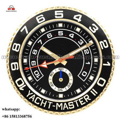 Ceas de perete luminos Ceas de perete din metal artă mare Ceas de perete ieftin din oțel inoxidabil Calendar Ceas luminos