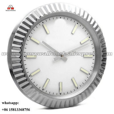 Ceas de perete luminos Ceas de perete din metal artă mare Ceas de perete ieftin din oțel inoxidabil Calendar Ceas luminos