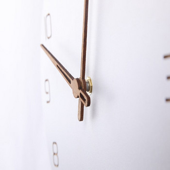 Nordic 3D дървен голям стенен часовник Модерен дизайн Начало Декор Спалня Silent Oclock Nixie Часовник Стенен Детски часовник за детска стая