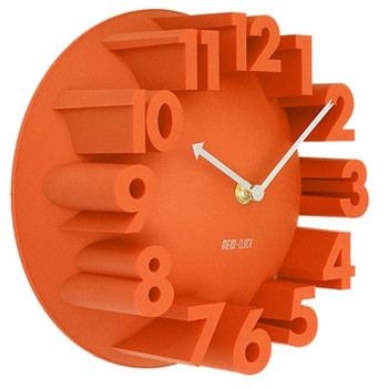 Всекидневна Art Decor 3D Highlight Number Стенен часовник черен модерен дизайн Mute Висящи часовници Всекидневна Декорация на дома 24 см