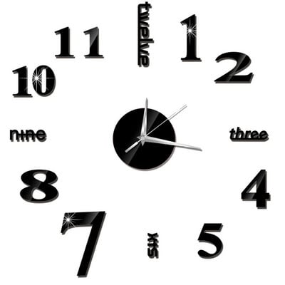 DIY falióra 3D Kreatív karóra Órák Akril Tükör Matricák Nappali Kvarctű Horloge Otthoni Dekoráció Falióra Dropship