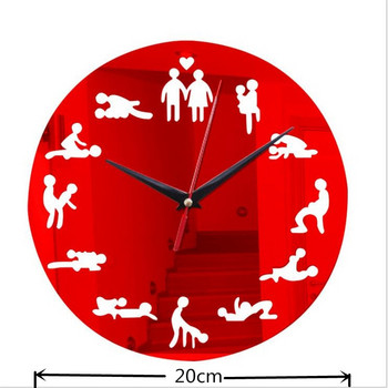 αυτοκόλλητο ρολόι τοίχου νέα θέση σεξ μοντέρνα σχεδίαση αυτοκόλλητο τρισδιάστατο ρολόι τοίχου για καθρέφτη σαλονιού αθόρυβο ρολόι χαλαζία αυτοκόλλητο klok