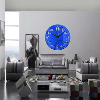 нов стенен часовник с позиция за секс, модерен дизайн, самозалепващ се 3d стенен часовник за хол, огледало, безшумен кварцов часовник, стикер klok