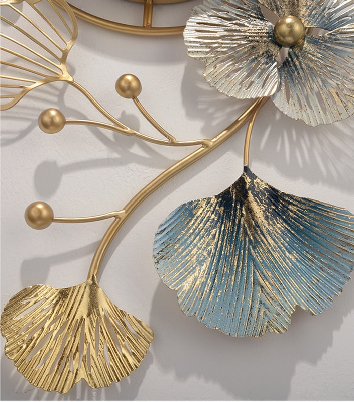 Kūrybingas prabangus sieninis laikrodis Svetainė Valgomojo Sofos fonas Namų sienų apdaila Auksinė geležinė sieninė pakabinama Didelis greitas pristatymas