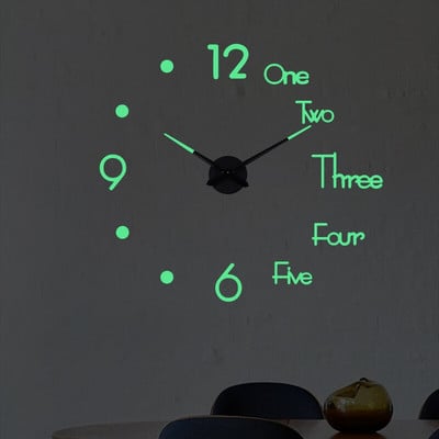 Μεγάλο ρολόι τοίχου μοντέρνα σχεδίαση 2022 Τρισδιάστατα ρολόγια χαλαζία DIY Ρολόγια μόδας Ακρυλικά αυτοκόλλητα καθρέφτη Σαλόνι Διακόσμηση σπιτιού Horloge