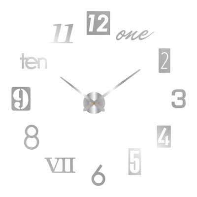 Μεγάλο ρολόι τοίχου μοντέρνα σχεδίαση 2022 Τρισδιάστατα ρολόγια χαλαζία DIY Ρολόγια μόδας Ακρυλικά αυτοκόλλητα καθρέφτη Σαλόνι Διακόσμηση σπιτιού Horloge