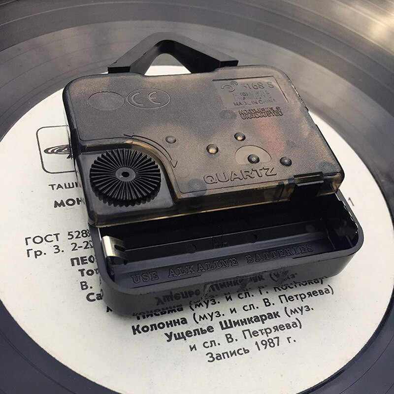 Körömszalon bakelit lemez falióra Modern dizájn Körömdíszítés Manikűr Stúdió Vinyl órák Fali karóra Szépségszalon falitábla dekoráció