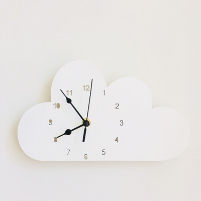Nordic Cute Debesis dramblio formos Sieninis laikrodis Vienspalvis Vaikams Vaikų kambario apdaila Figūrėlės dovanos Fotorekvizitai 1vnt.