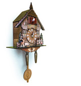 Medinis kabantis sieninis laikrodis paukščių žadintuvas gegutės laikrodžiai, skirti namų vaikų kambario dekoravimui Kvarcinis laikrodis Dekoratyvinis namų dekoras