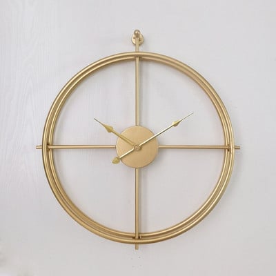 Ceas de perete de 50 cm Ceasuri de perete retro din metal, fier rotund, grădină mare, în aer liber, acasă, birou, decor camera de zi, ceasuri industriale clasice