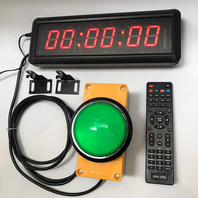 10CM бутон 29cm LED часовник за обратно отброяване Хронометър,нулиране на нула Дистанционно управление за обратно броене School Rush Answer Competition Game Timer