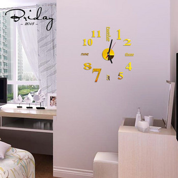 Горещи продавани акрилни стенен часовник Различни стилове Интериор Направи си сам Дизайн Декорация Модерен стил Декорация на спалня Стенен часовник