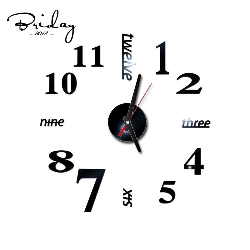 Forrón eladó akril falra akasztós óra Különféle stílusú belsőépítészeti barkácsolás dekoráció modern stílusú hálószoba dekoráció falióra