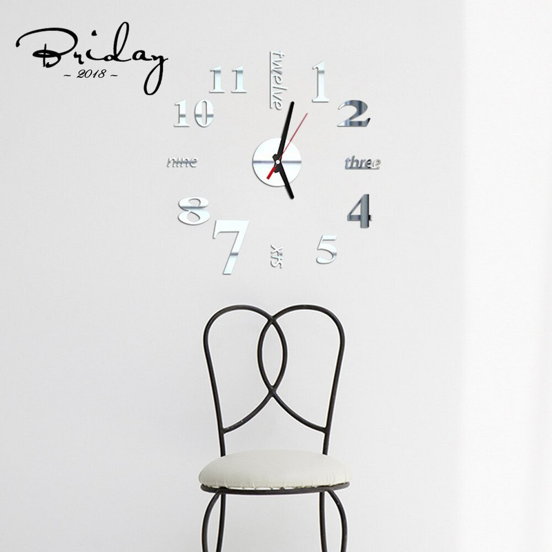 Forrón eladó akril falra akasztós óra Különféle stílusú belsőépítészeti barkácsolás dekoráció modern stílusú hálószoba dekoráció falióra