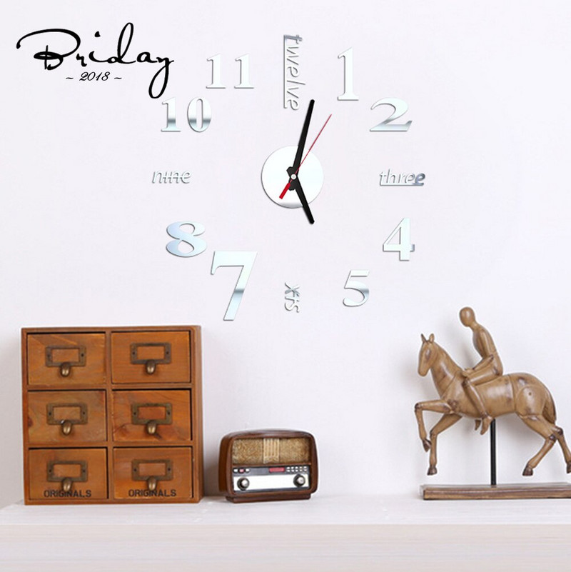 Forrón eladó akril falra akasztós óra Különféle stílusú belsőépítészeti barkácsolás dekoráció modern stílusú hálószoba dekoráció falióra