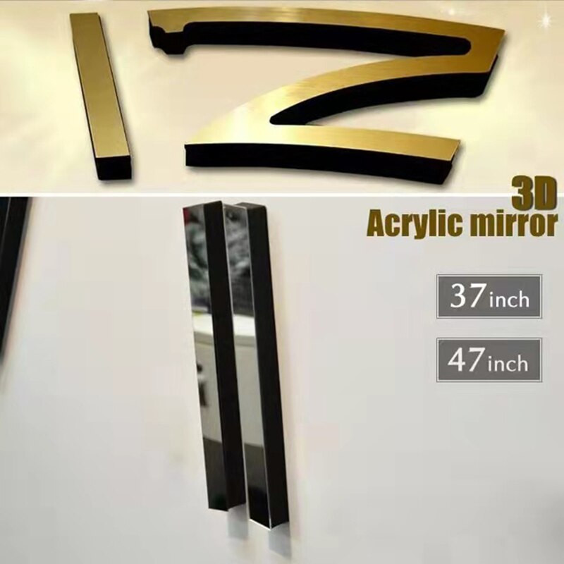 2022-es új divatos 3D nagy méretű falióra tükör matrica, barkácsolás, nappali dekoráció Tárgyaló falióra lakberendezési ajándék