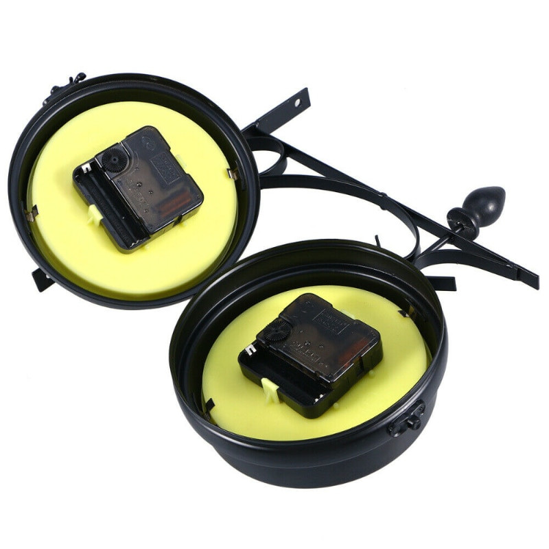 Home Living Rom Decor Ceas de Perete Vintage Dublu Fet