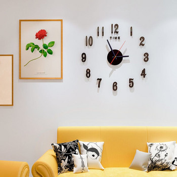 Светещ стенен часовник без дупки персонализиран прост модерен часовник стенен червен часовник за всекидневна творчески висококачествен часовник